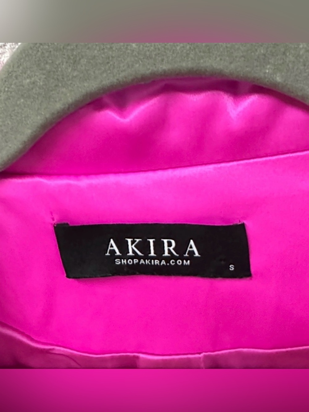 Barbiecore AKIRA Satin Peplum Mini Dress Pink Size S - Picture 4 of 7